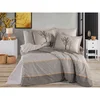 Tanya - Brown Brown Poplin Double Quilt Cover Set