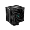 DeepCool CPU Cooler - AK400 ZERO DARK PLUS (28 dB; maks., 101,02 m3/h; 4-pinski, 4 toplotne cevi, 12 cm, PWM)