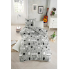 Hanah home Komplet posteljine Cactus, 160x220cm, Siva