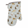 Modra bombažna kuhinjska rokavica Cooksmart ® Curious Cats