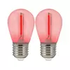 Komplet 2x LED sijalice PARTY E27/0,3W/36V, crvena