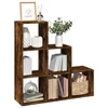 Pregrada / regal za knjige 3 razina hrast 99x29x99 cm drveni