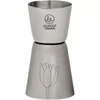 LEOPOLD VIENNA Flowers Jigger merica za koktajle, nerjavno jeklo, 84 mm, o: 44 mm