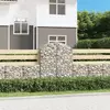 Gabionska košara s lukom 100x50x120/140 cm pocinčano željezo