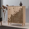Hanah Home Komoda Multilux 95x111x36cm Hrast