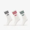 Nogavice adidas 3 Stripes Crew Socks 3 Pairs Night Indigo/ Team Victory Red/ Collegiate Green M