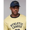 Ombre Mens baseball cap with large patch - navy blue