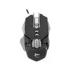 WHITE SHARK Gejmerski miš SHAKA ZULU GM-5001 (Crni/Srebrni) USB, Optički, Instant A724, 4800 DPI