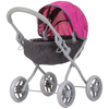 CHIPOLINO Globok voziček za lutke Daisy Grey,Pink linen