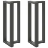 Vidaxl Noge za barsko mizo v obliki črke T 2 kosa antracit 50x35x(100-101) cm jeklo