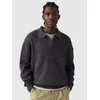 Levis Mason Collared Quarter Zip moški pulover obscidian heather