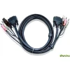 ATEN KVM priključni kabel [1x DVI-vtič 18+5pol. - 1x DVI-vtič 18+5pol.] 3 m črn ATEN
