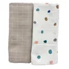 Deksi muslin tetra pelene 80x80cm tufne-braon ( 3861 )