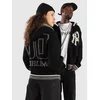 No Problemo Nyp Varsity Through moški pulover black