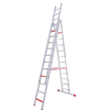 Aluminijumske merdevine 3012, Trodelne, 8.4m, Hrom