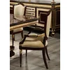 Casa Padrino luxury baroque dining room chair with armrests gold/dark brown/gold - Luxury dining room furniture in baroque style - Magnificent baroque furniture - Baroque interior