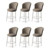 HANAH HOME Set 6 barskih stolica Fora Cappuccino Chrome