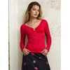 Sinsay - Bluza sa dugim rukavima i izrezom u obliku srca - crvena
