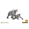 Koala bear cub 2pcs samica z mladičem zooted plastika 4-6cm