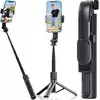 3v1 univerzalni teleskopski selfie stick in tripod bluetooth daljinec 90cm