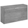 VIDAXL vidaXL Klop s prostorom za čevlje, siv hrast sonoma, 80x24x45 cm