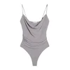 Bershka Bodi majica siva