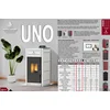 MARELI Kamin na pelet UNO 13 (1kW + 12kW) siva