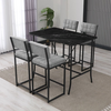 Hanah Home Set barskih stolova i stolica, 110 x 70 x 92 cm, 5 delova, Siva
