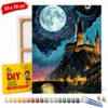 ERS Slika po številkah z okvirjem Harry Potter Bradavičarka ponoči 50x70cm