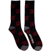 Kiss Nogavice Logo Pattern Black 40-45