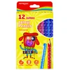 KEYROAD Jumbo trikotne barvice - 12 kosov