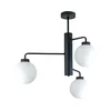 Luster na šipci FLEX 3xE27/60W/230V crna/bela