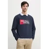 Pulover Red Bull Racing x Pepe Jeans OMBRE LOGO CREW moški, mornarsko modra barva, RM580012