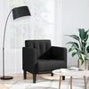 Sofa s naslonima za ruke Crna 53 cm Tkanina