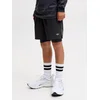 Jack & Jones Junior Hlače JJSFLUX črna / srebrna