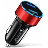 Co2 CO2 HITRI AVTOMOBILSKI POLNILEC USB QC 3.0 VODIL MERILNIK NAPETOSTI BATERIJE, (21748268)