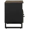 TV ormarić crni 70 x 33 x 46 cm od masivnog drva manga