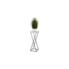 Stalak za cveće LOFT 70x24 cm crna/bela