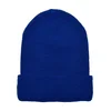 Recycled Waffle Knit Beanie royalblue yarn