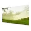 tulup.si Slika na steklu Narava green meadow view 140x70 cm 4 obešalnika
