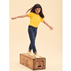 Yellow Girls T-shirt Iconic Fruit of the Loom