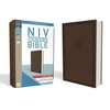 NIV, Value Thinline Bible, Large Print, Imitation Leather, Brown