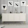 Hanah Home Komoda Lyon 80 180x80x35cm Krem-Zlatna