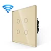 BingoElec Četvoropolni WiFi touch prekidač, Zlatni