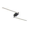 Brilo 3500-015 - LED plafonski luster STAFF 2xLED/6W/230V crna