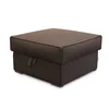 Temno rjav tabure SMART COSARO s shranjevalnim prostorom, 65x65 cm