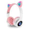 Cat ear slušalice bluetooth st-23m pink