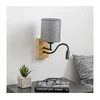 Brilagi - LED zidna lampa NUBILA WOOD 1xE27/25W/230V + LED/3W hrast/siva