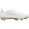 PUMA ULTRA 6 PRO FG Football Boots Unisex, Shoes, White/Metallic Gold/Black, 41