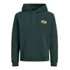 JACK & JONES Majica JJAERO rumena/temno zelena/bela